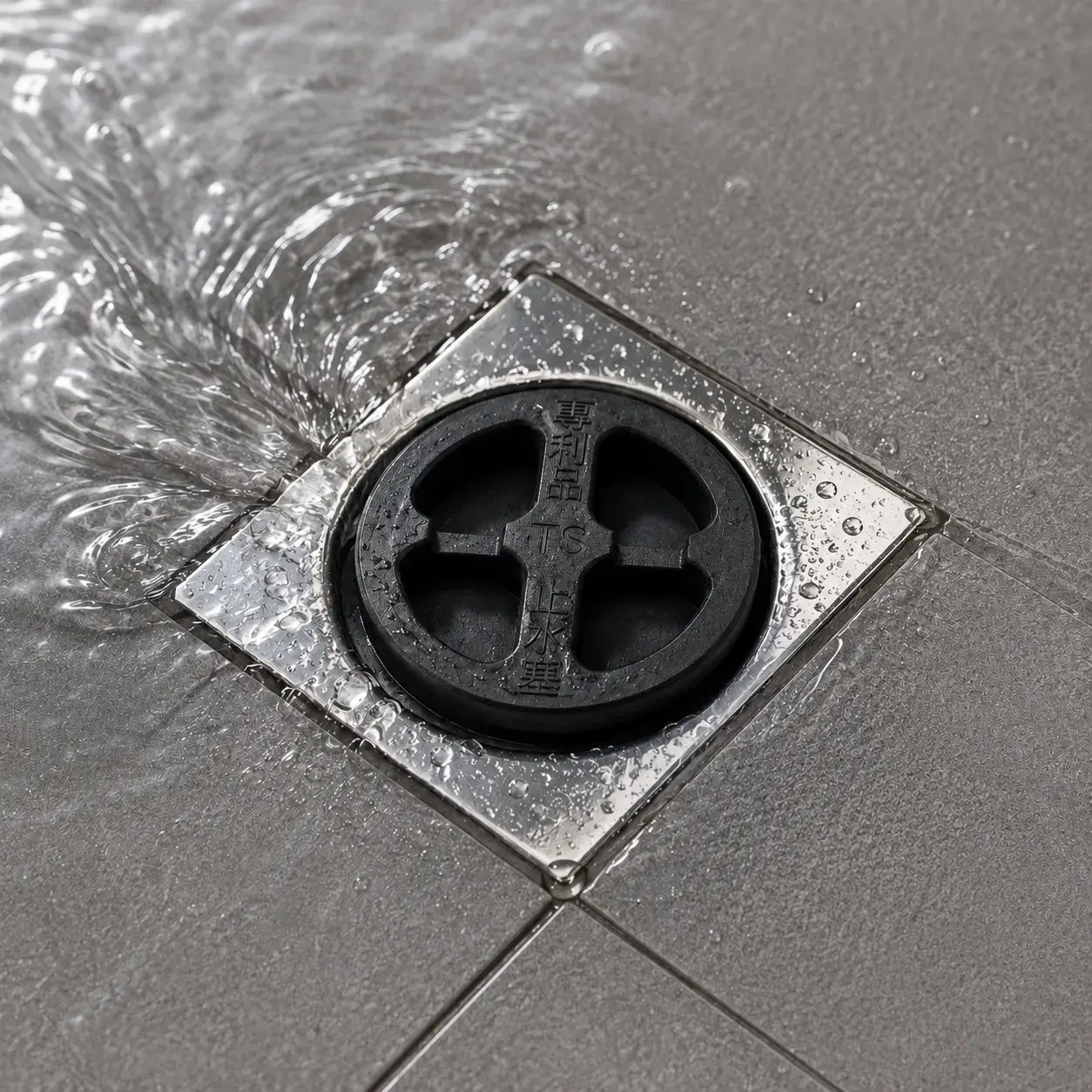 地板排水孔止水塞實際使用示意