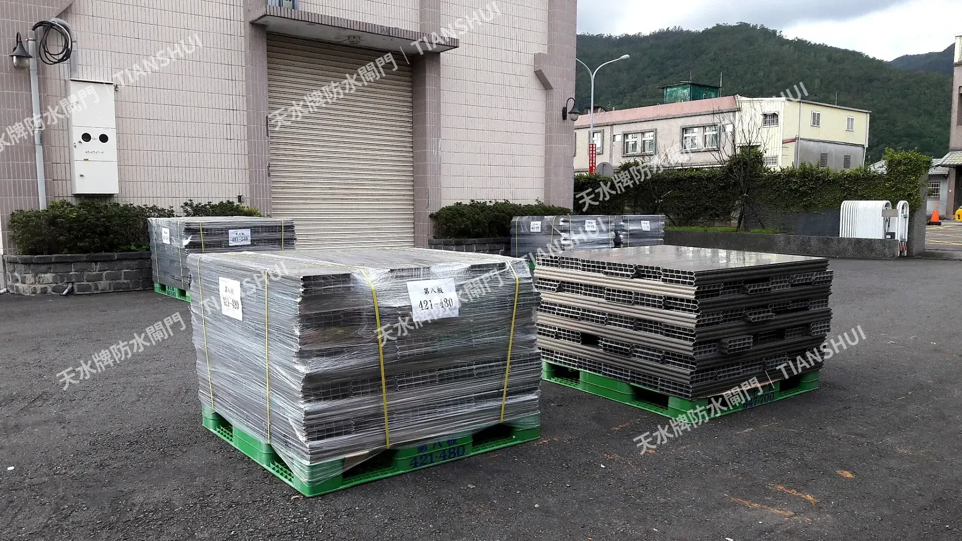 防水閘門棧板分類包裝